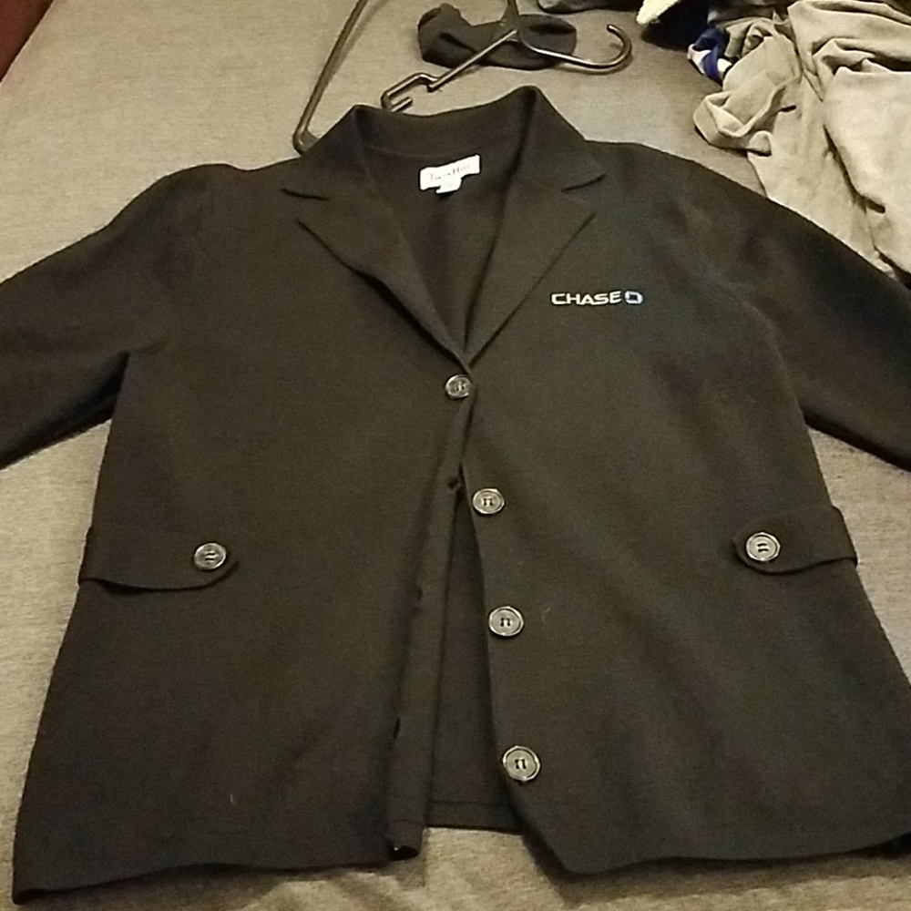 Chase Bank Sweater Blazer